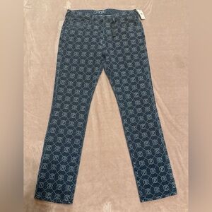 PRPS Takaora Slim Straight Printed Jeans Indigo Blue 
Men's Size 34